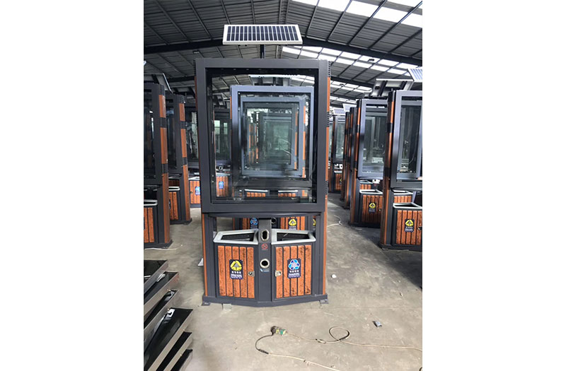 襄阳太阳能型材果皮箱发货！