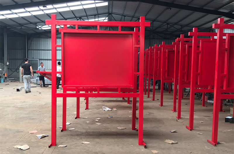 上海老客户100套公园价值观花草牌发货现场！