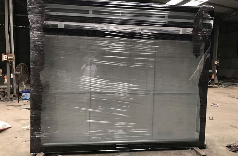 石家庄太阳能滚动阅报栏灯箱发货！(图2)