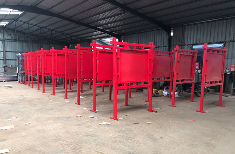 上海老客户100套公园价值观花草牌发货现场！(图1)